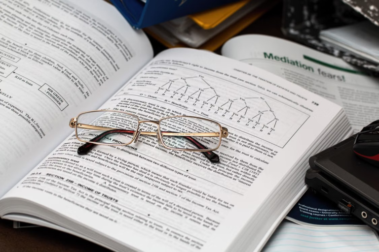 A book with research and information.